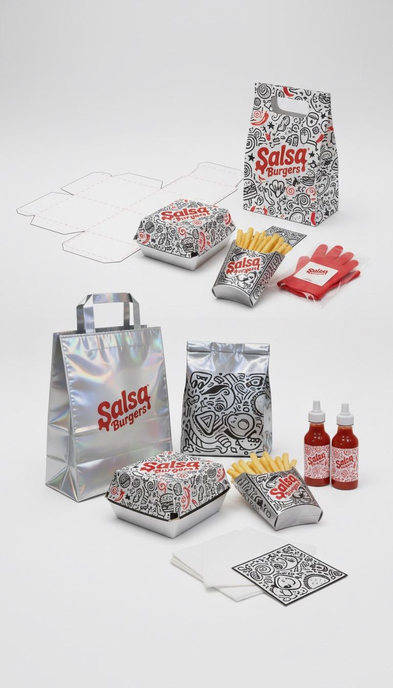 Salsa Burgers Packaging